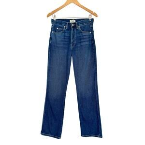 Eve Denim Dark Wash Straight Leg Jane Jeans- Size 27, Made in USA, $295